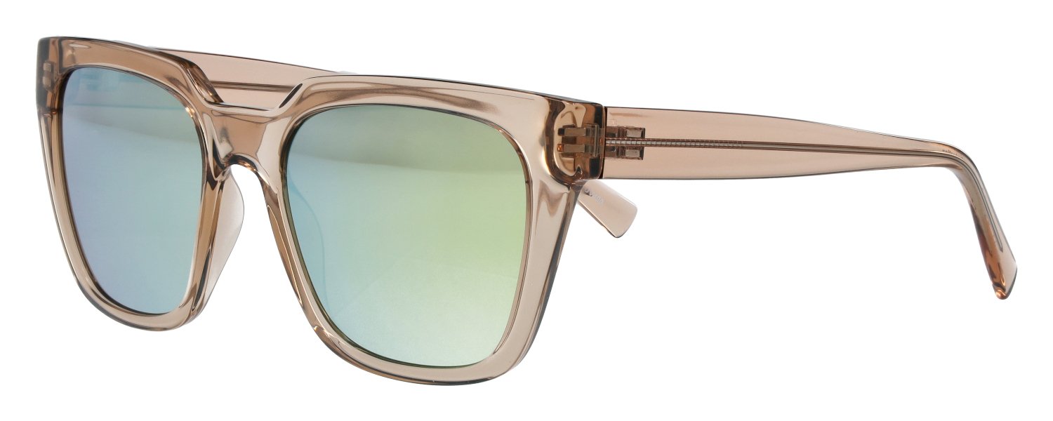 abele optik Sonnenbrille für Damen in nude transparent mit gold verspiegelten Gläsern  720232