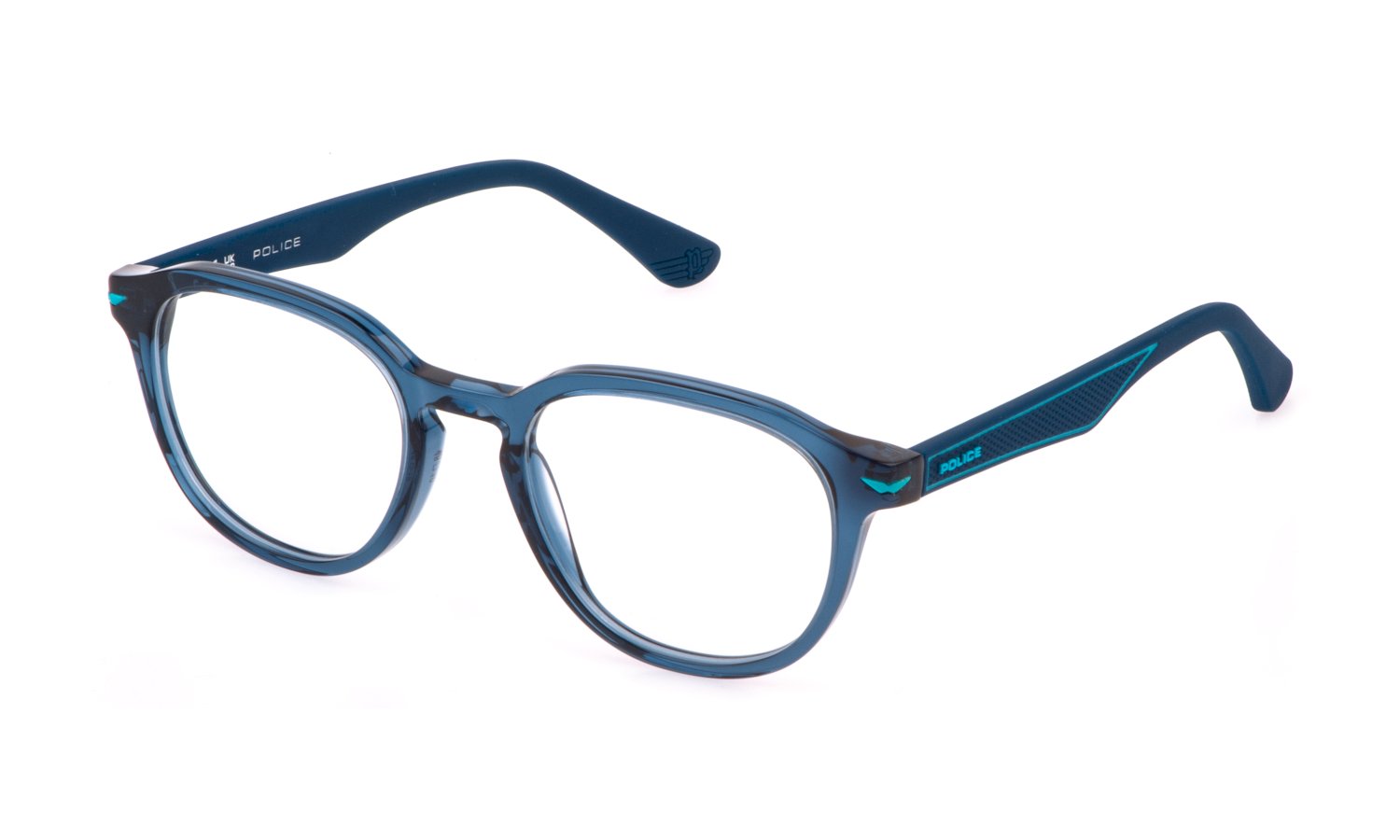 Das Bild zeigt die Korrektionsbrille 149 von Polo in der Farbe Blau.