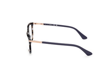 Das Bild zeigt die Korrektionsbrille GU2880 056 von der Marke Guess in blau/grau gemustert.