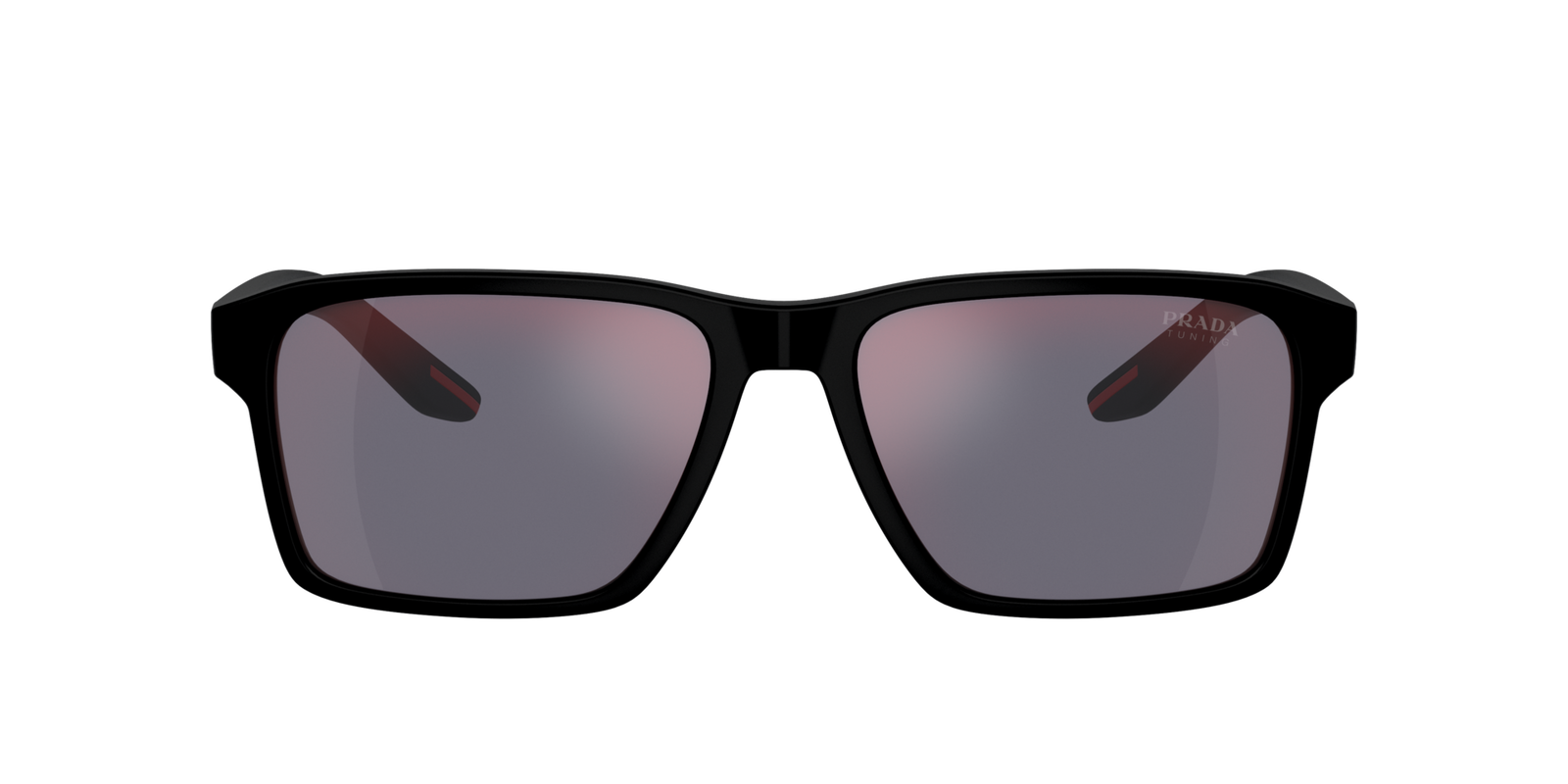 Das Bild zeigt die Sonnenbrille PS05YS 1BO10A von der Marke Prada Linea Rossa in schwarz.