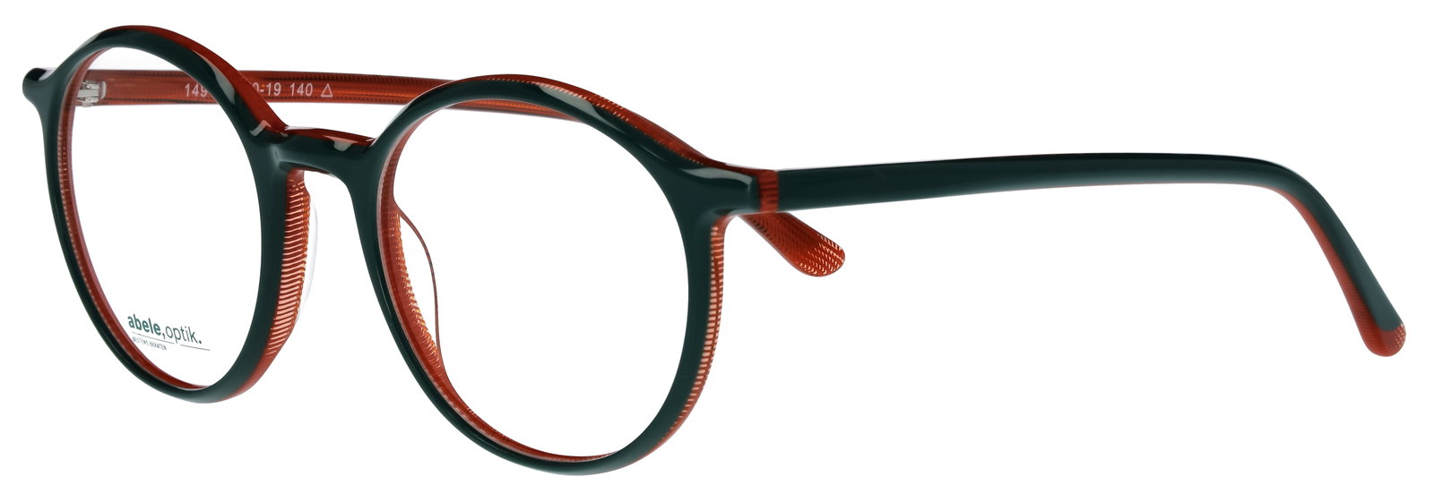 abele optik Brille für Damen in dunkelgrün/orange 149101