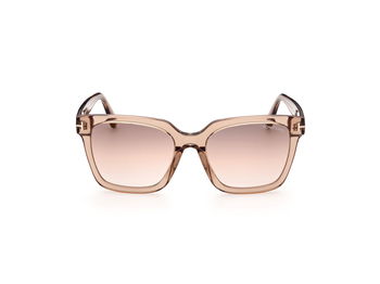 Das Bild zeigt die Sonnenbrille Selby FT0952 von der Marke Tom Ford in beige frontal