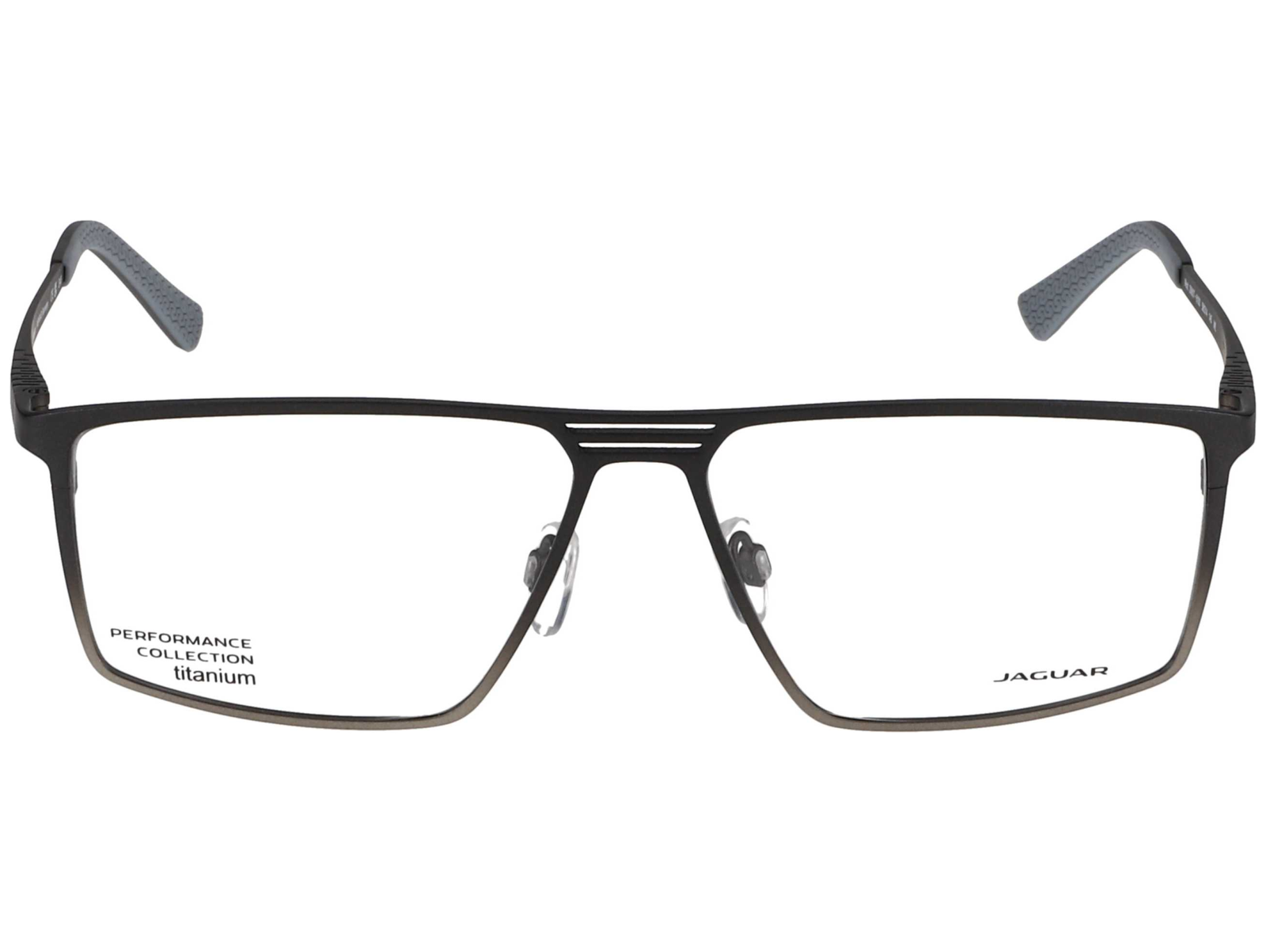 Das Bild zeigt die Brille 5607 6100 der Marke Jaguar in anthrazit frontal von vorne.