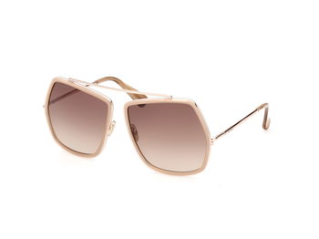 Max Mara Sonnenbrille ELSA4 für Damen in Beige/Gold MM0060 60F