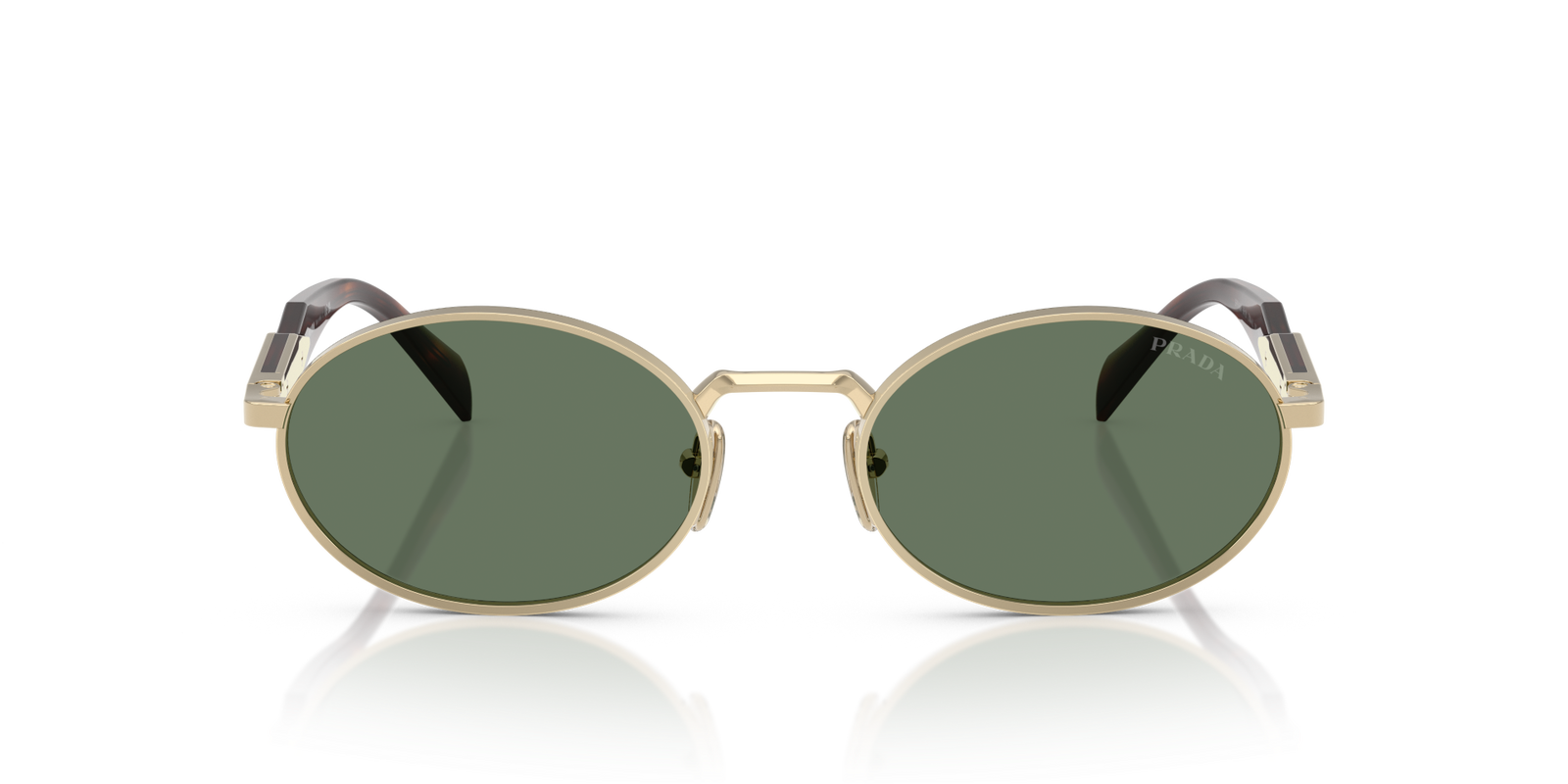 Auf diesem Bild sehen Sie die Sonnenbrille 0PR 65ZS von Prada in der Farbe Gold.