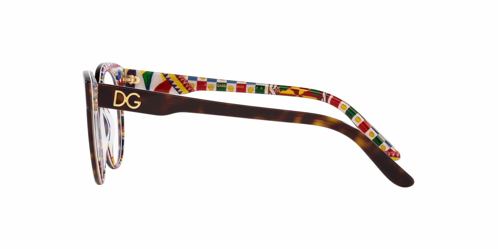 Das Bild zeigt die Korrektionsbrille DG3334 3217 von der Marke D&G in havana.