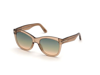 Das Bild zeigt die Sonnenbrille FT0870 45P von der Marke Tom Ford in braun.