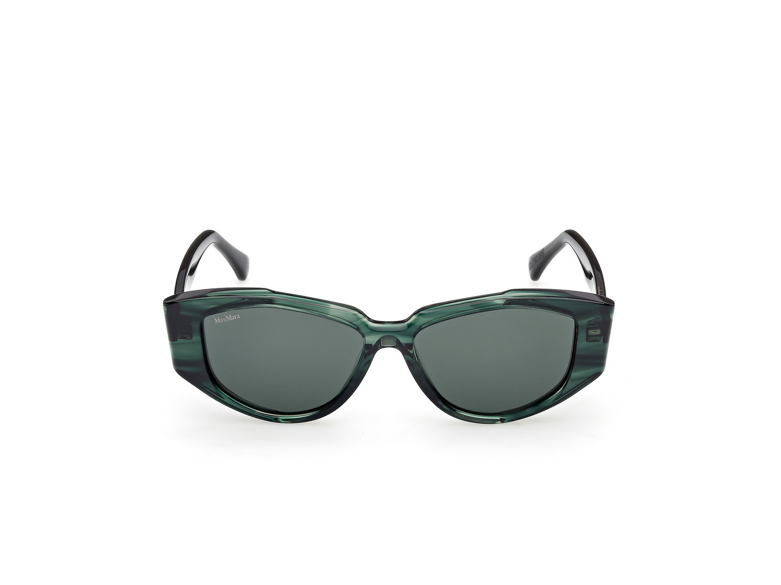 Das Bild zeigt die Sonnenbrille MM0161 von der Marke Max Mara in Grün.