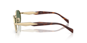 Auf diesem Bild sehen Sie die Sonnenbrille 0PR 65ZS von Prada in der Farbe Gold.