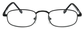 Das Bild zeigt die Fertiglesebrille 07031 von der Marke Abele Optik in Mattschwarz.