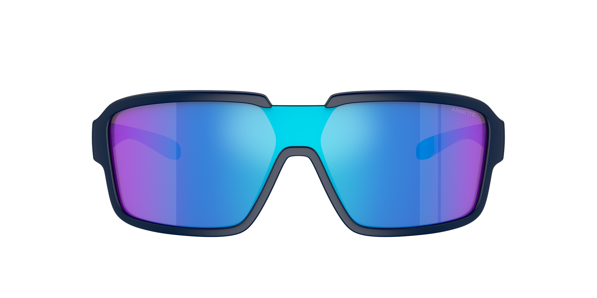 Das Bild zeigt die Sonnenbrille AN4335 275425 von der Marke Arnette in schwarz/blau.