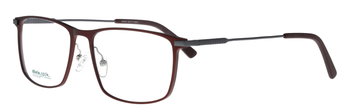 Das Bild zeigt die Korrektionsbrille 146621 von der Marke Abele Optik in dunkelrot matt.