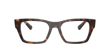 Das Bild zeigt die Korrektionsbrille RX5448 von Ray Ban in Dunkelhavanna von vorne.