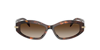 Das Bild zeigt die Sonnenbrille 0MK2260D von Michael Kors in Havana.