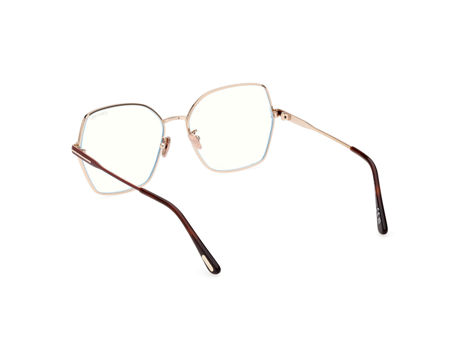 Das Bild zeigt die Korrektionsbrille FT5876-B 028 von der Marke Tom Ford in rose gold.