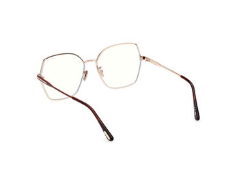 Das Bild zeigt die Korrektionsbrille FT5876-B 028 von der Marke Tom Ford in rose gold.