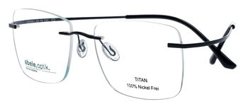 Titankomplettbrille für Herren randlos schwarz 150591