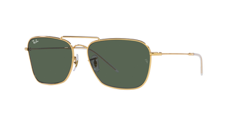 Das Bild zeigt die Sonnenbrille 0RBR0102S 001/VR von der Marke Ray Ban in Gold.