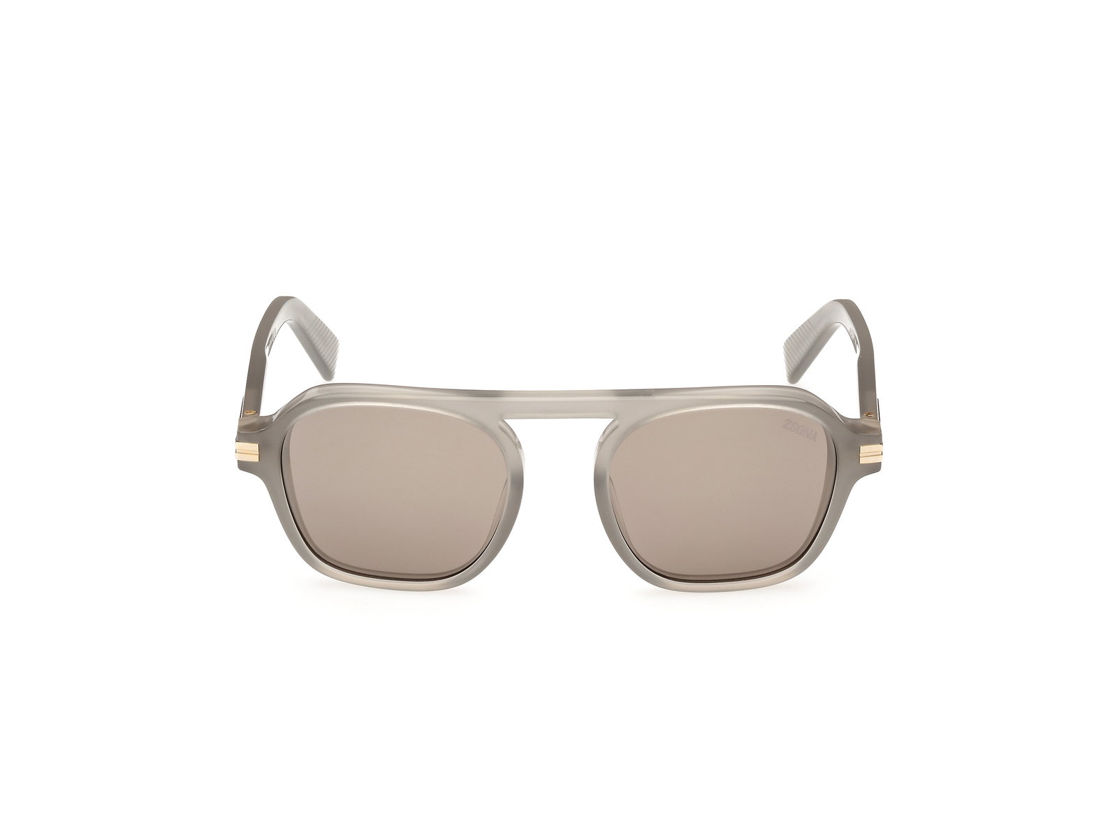 Das Bild zeigt die Sonnenbrille EZ0241 20L von der Marke Zegna in Glänzend Grau.