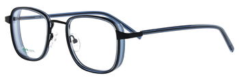 Abele Optik Brille für Herren in Mattschwarz/Dunkelblau 149501