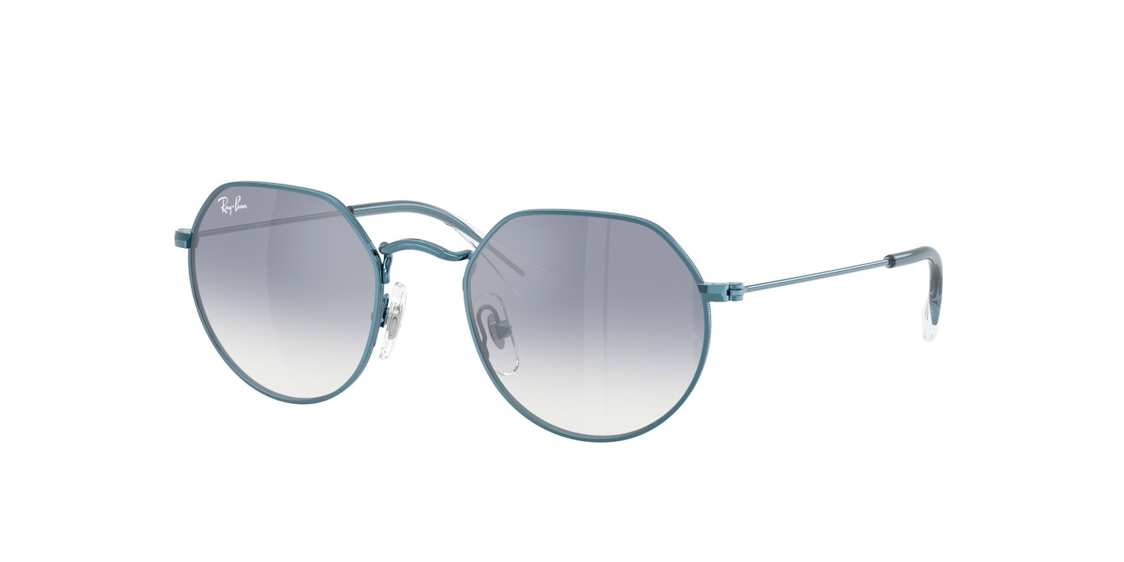 das Bild zeigt die Sonnenbrille 9565S von Ray Ban für Kinder in der Farbe Blau.