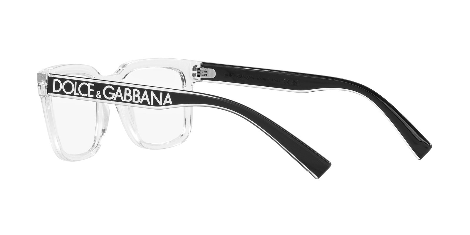 Das Bild zeigt die Korrektionsbrille DG5101 3133 von der Marke D&G in crystal.