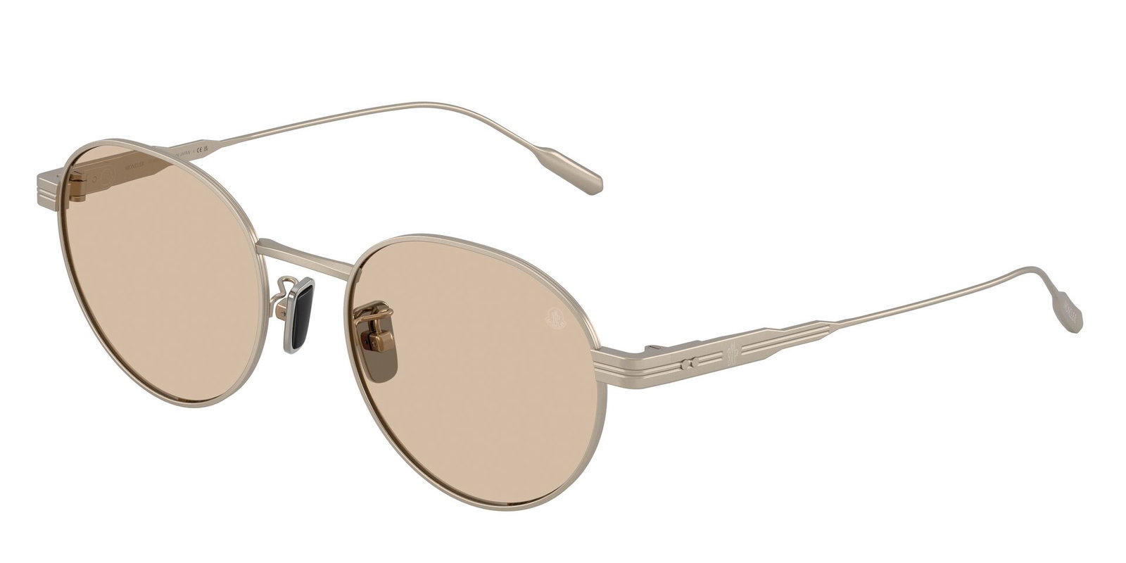 zu sehen ist die Sonnenbrille 4006TD von Moncler in der Farbe Beige.