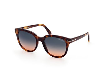 Das Bild zeigt die Sonnenbrille Sabrina FT0914 von der Marke Tom Ford in braun gemustert