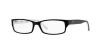 Ray Ban eckige Herrenbrille in Schwarz / Weiß aus Kunststoff RX5114 2097 52