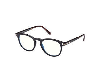Das Bild zeigt die Korrektionsbrille FT5891-B 005 von der Marke Tom Ford in schwarz.