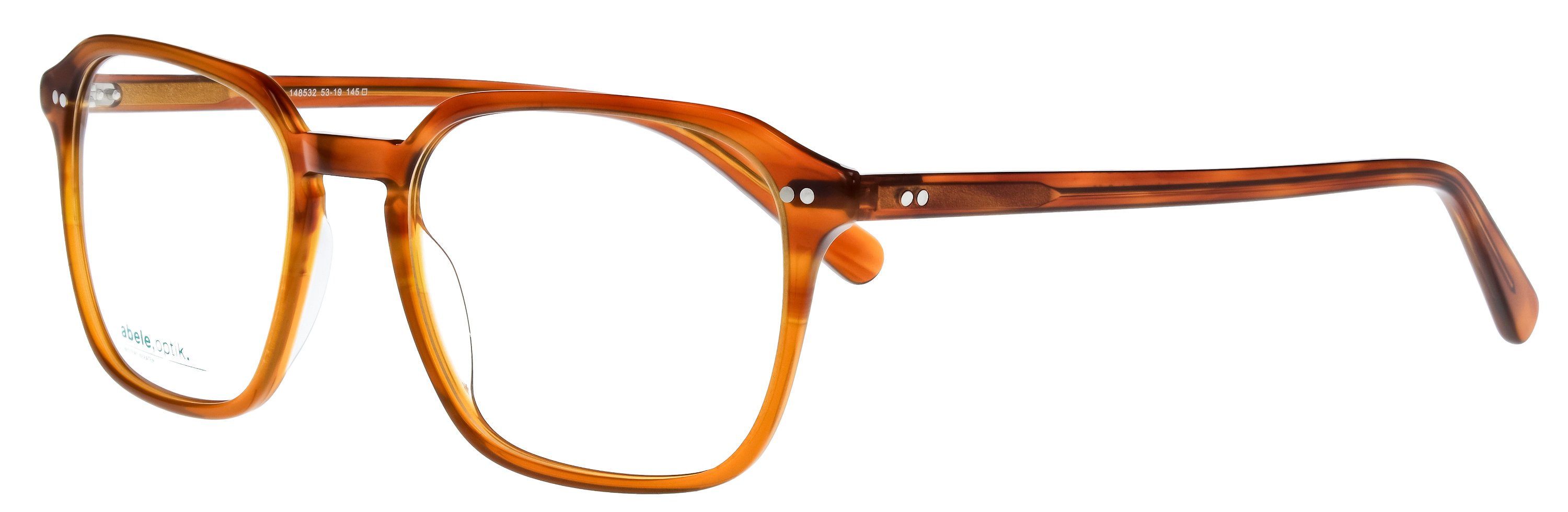 Das Bild zeigt die Korrektionsbrille 148532 von der Marke Abele Optik in karamellbraun.