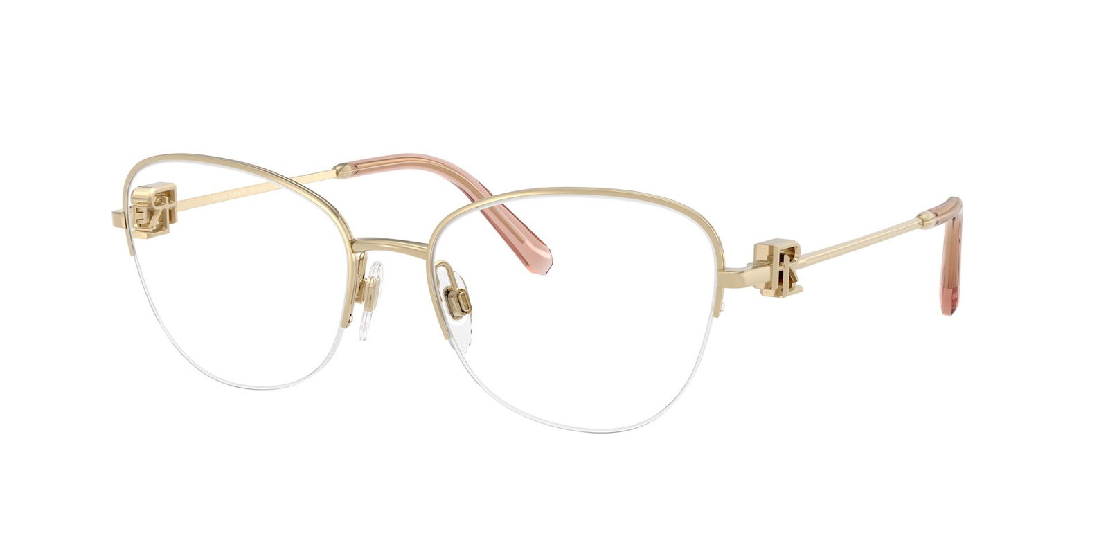 Das Bild zeigt die Korrektionsbrille RL5129 von der Marke Ralph Lauren in Gold.