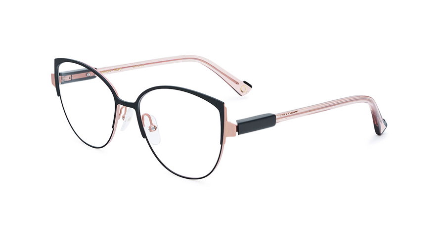 Das Bild zeigt die Korrektionsbrille Amalia BKPG von der Marke Etnia Barcelona in schwarz/rosa.