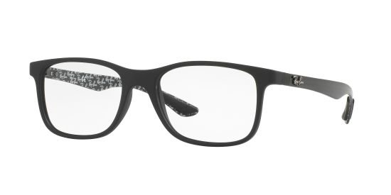 Das Bild zeigt die Korrektionsbrille RX8903 5263 von der Marke RayBan in schwarz matt.