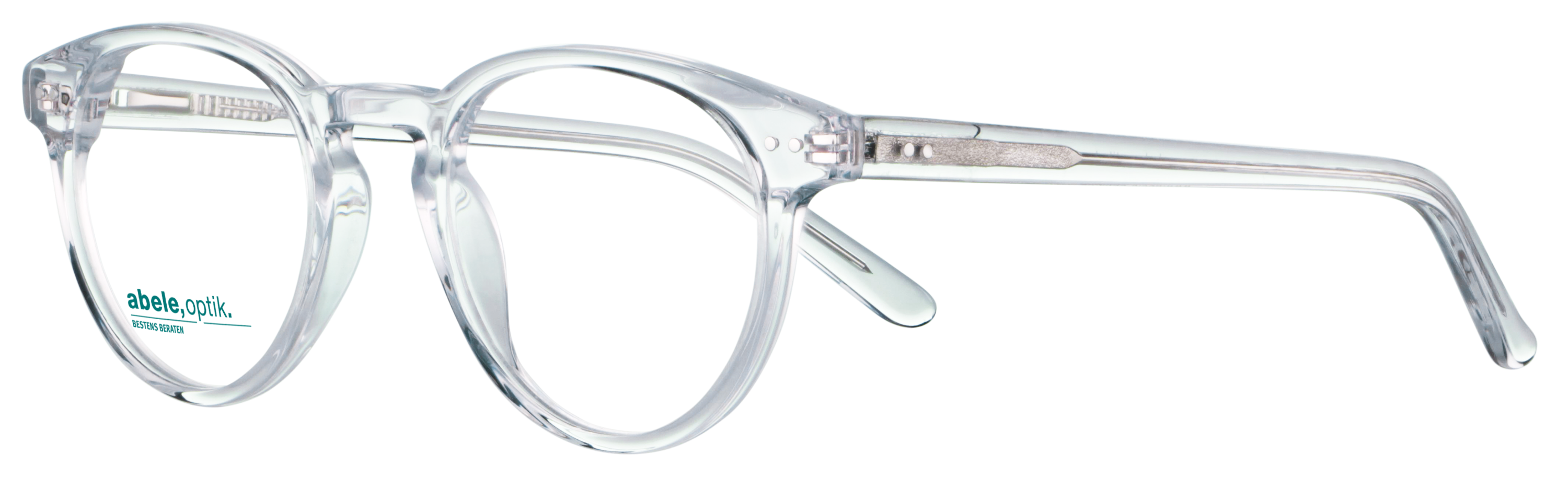 Das Bild zeigt die Korrektionsbrille 143231 von der Marke Abele Optik in transparent.