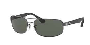 Das Bild zeigt die Sonnenbrille RB3445 004 von der Marke Ray-Ban in gunmetal.