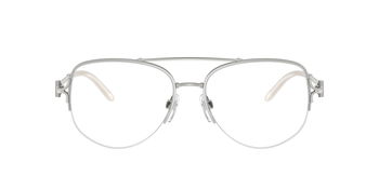 Das Bild zeigt die Korrektionsbrille RL5127 von der Marke Ralph Lauren in Silber.