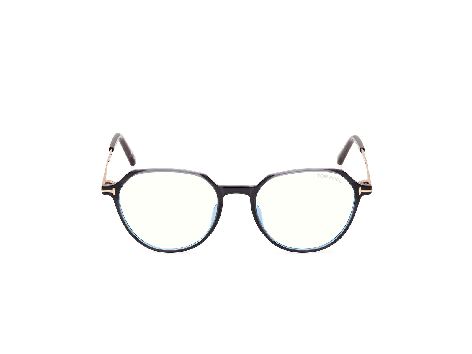 Das Bild zeigt die Korrektionsbrille FT5875-B 020 von der Marke Tom Ford in grau/rose gold.