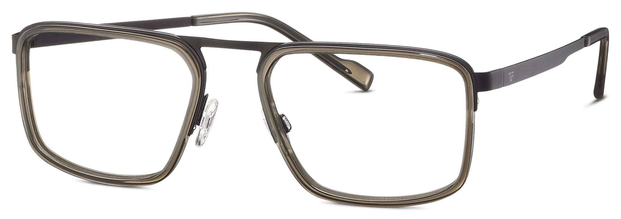 Das Bild zeigt die Korrektionsbrille 820967 14 von der Marke Titanflex in Schwarz.