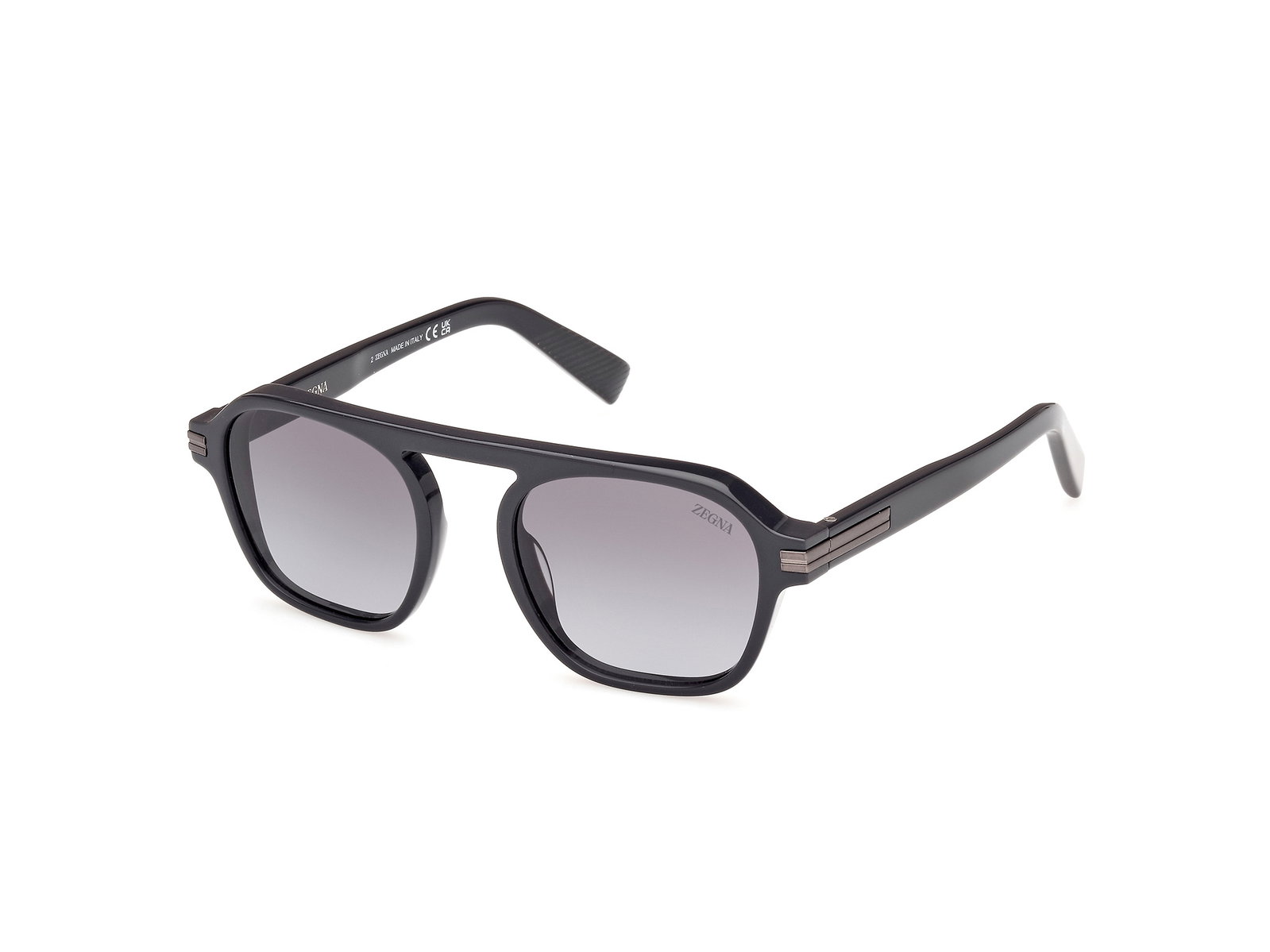 Das Bild zeigt die Sonnenbrille EZ0241 20B von der Marke Zegna in Glänzend Grau.