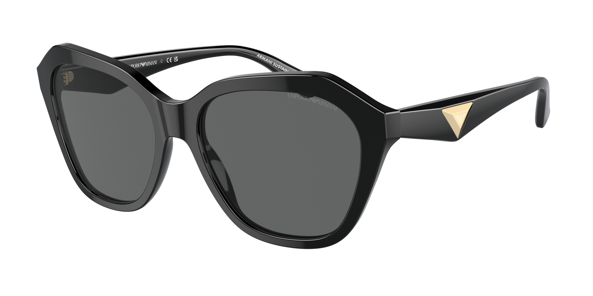 Das Bild zeigt die Sonnenbrille EA4221 501787 von der Marke Emporio Armani in schwarz.