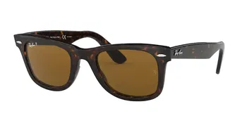 Das Bild zeigt die Sonnenbrille Original Wayfarer RB2140 902/57 von der Marke Ray-Ban in havanna.