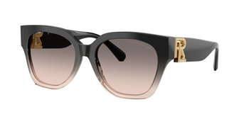 Ralph Lauren Sonnenbrille RL8221 "The oversized Ricky" in Schwarz-Beige
