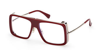 Das Bild zeigt die Korrektionsbrille MM5172 069 von der Max Mara in Dunkelrot.