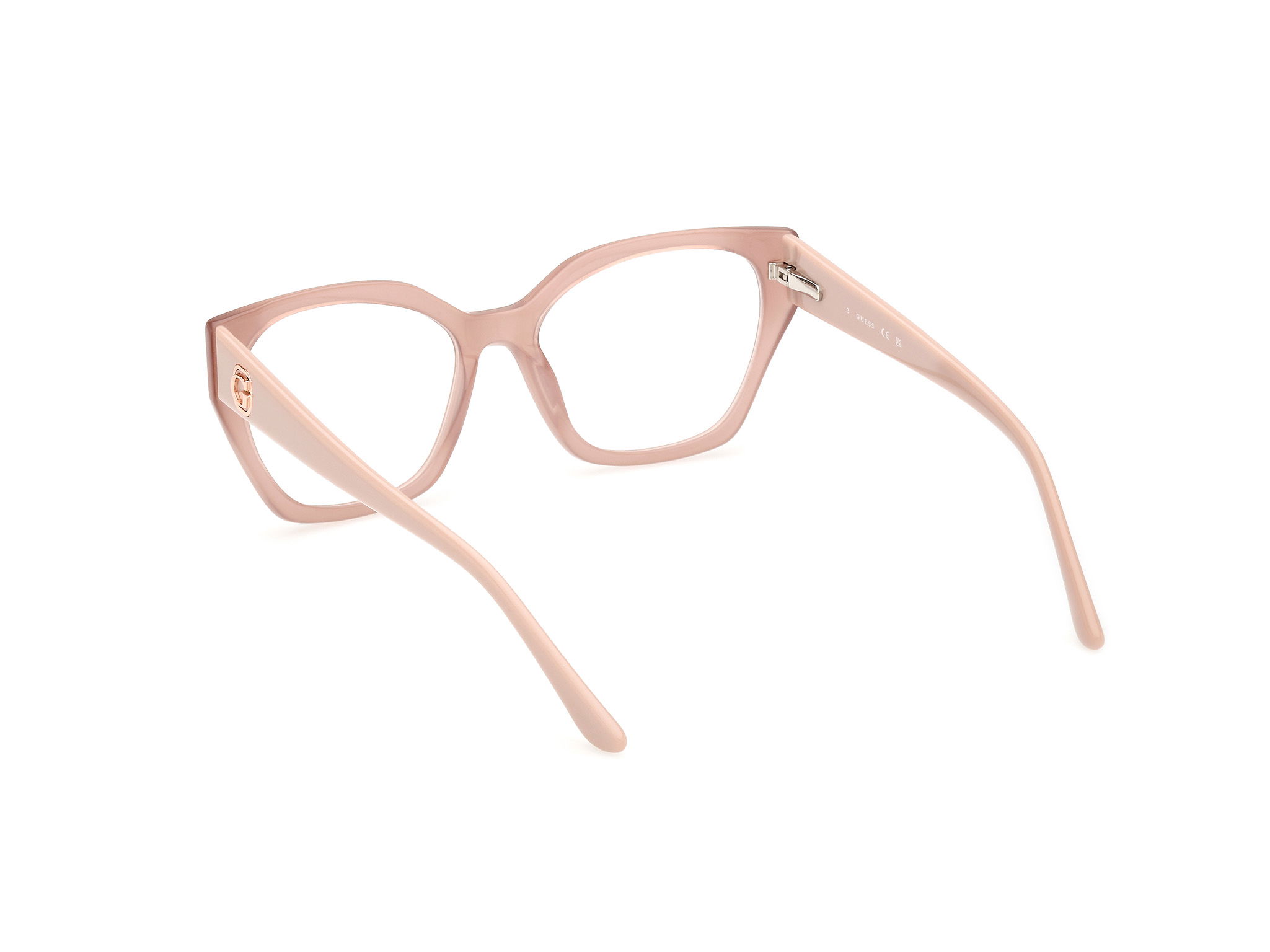 Das Bild zeigt die Korrektionsbrille GU50112 057 von der Marke Guess in Beige