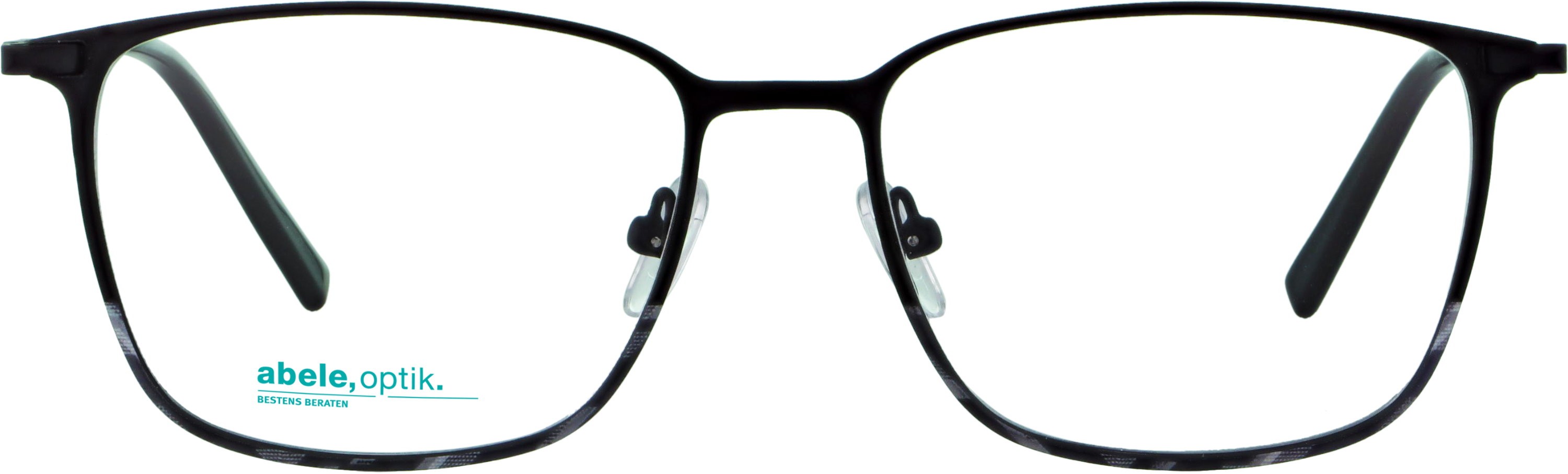 Das Bild zeigt die Korrektionsbrille 143731 von Abele Optik in schwarz matt.