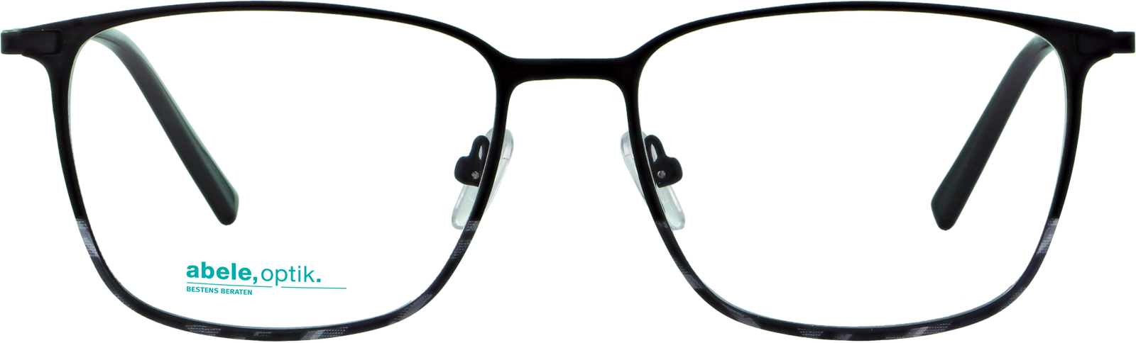 Das Bild zeigt die Korrektionsbrille 143731 von Abele Optik in schwarz matt.