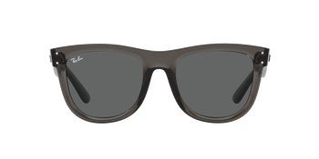 Das Bild zeigt die Sonnenbrille 0RBR0502S 6707GR von der Marke Ray Ban in transparent dunkelgrau.