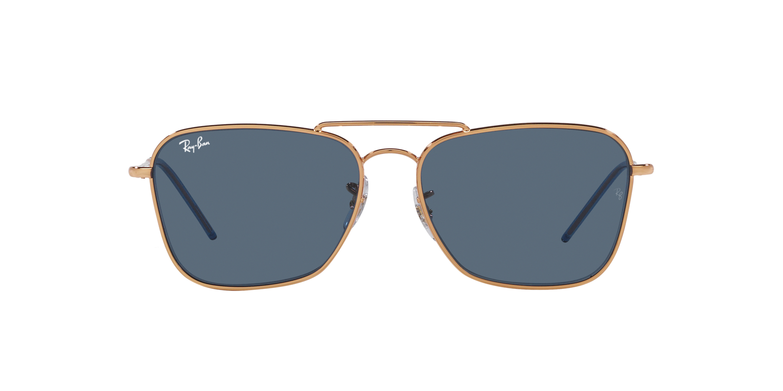 Das Bild zeigt die Sonnenbrille 0RBR0102S 92023A von der Marke Ray Ban in Rotgold.