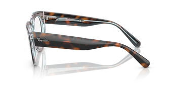 Das Bild zeigt die Brille RX5586 8401 von der Marke Ray-Ban in Dunkel Havanna.